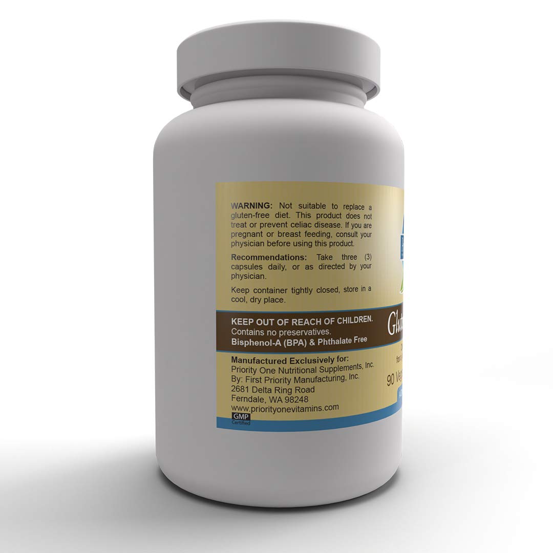 Priority One Gluten Resolve Digestive Enzyme - 90 Vegetarian Capsules - image 5