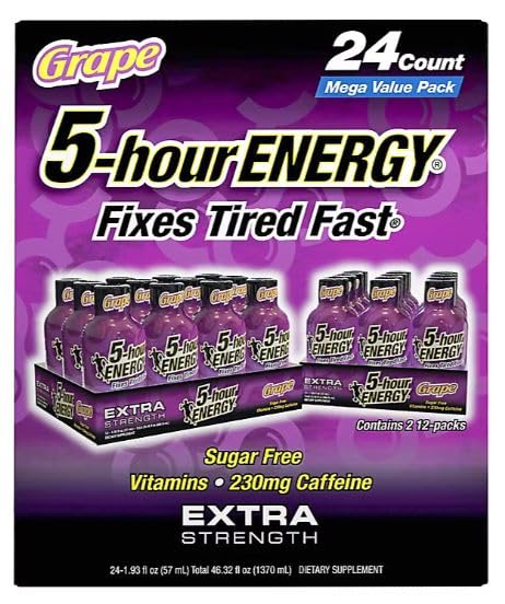 5-hour ENERGY Shot Extra Strength Grape - 24 Pack - image 3
