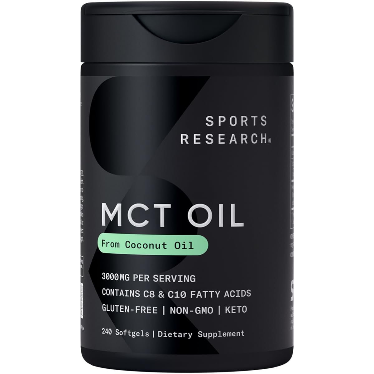 Sports Research Coconut MCT Oil 3000mg - 240 Softgels