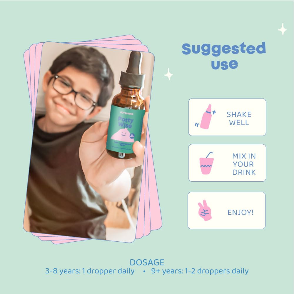 JoySpring Potty Wise Kids Digestive Drops Unflavored - 30 Servings - image 6
