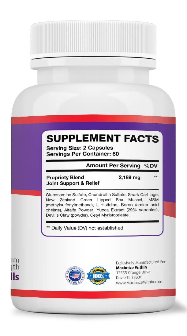 Maximum Slim Max Flex-3 Pain Relief Formula with Green Lipped Mussel - image 3