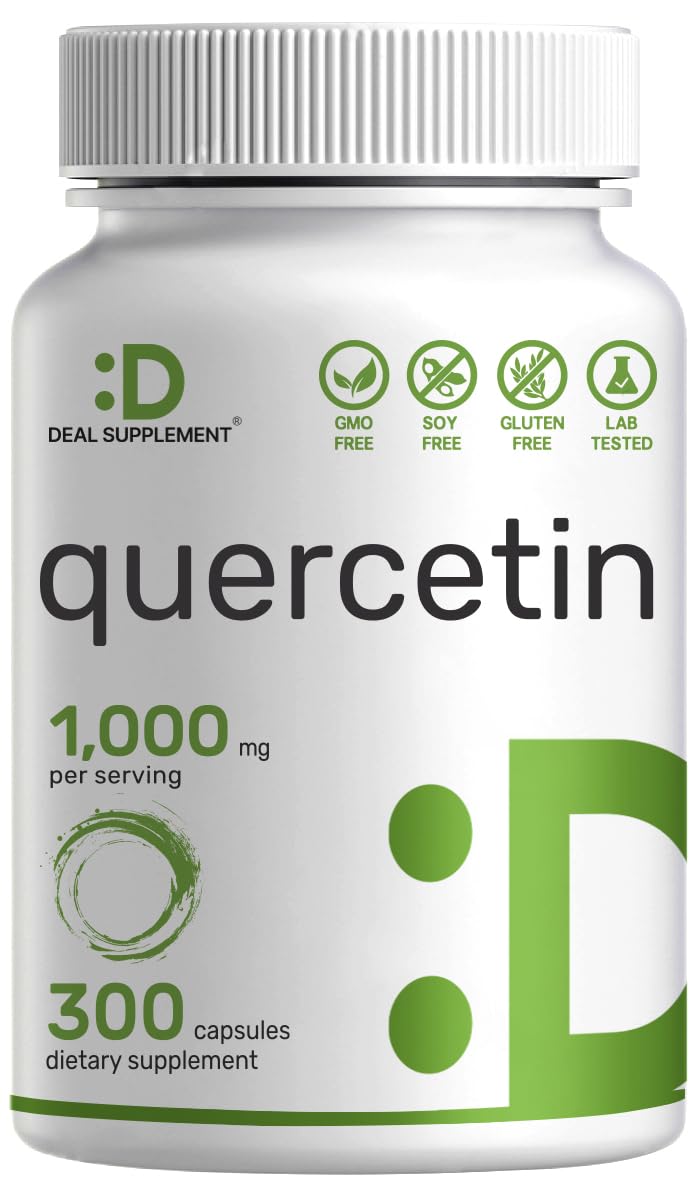 DEAL SUPPLEMENT Quercetin 1,000mg Immune Support - 300 Capsules