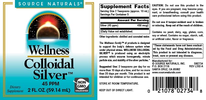 Source Naturals Wellness Colloidal Silver - 2 Fl Oz - image 4