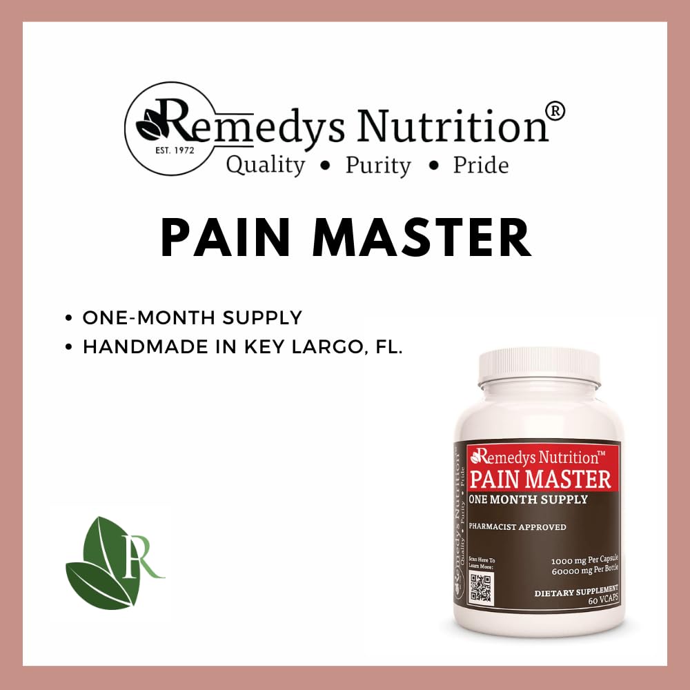 Remedy's Nutrition Pain Master Herbal Supplement - 60 Vegan Capsules - image 3