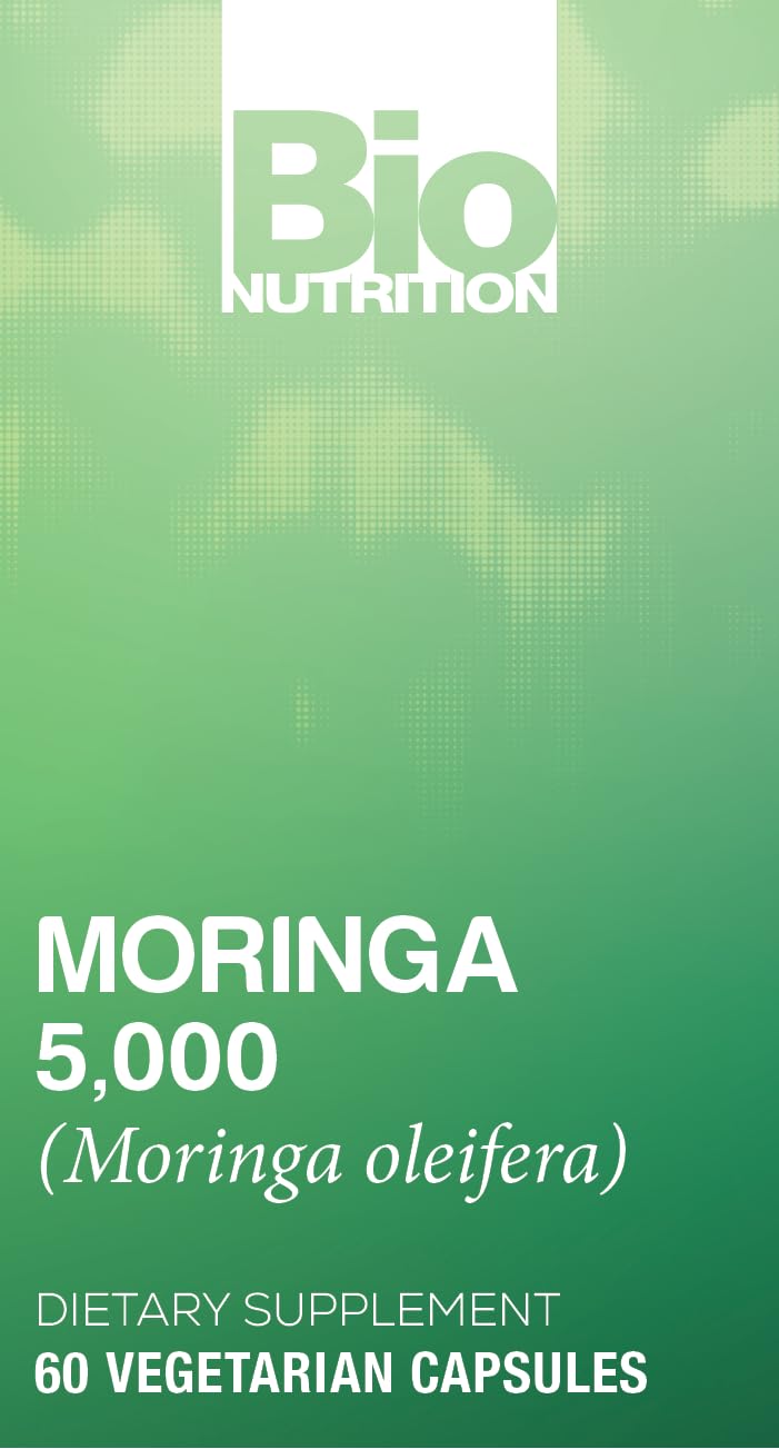 Bio Nutrition Moringa 5000mg Complete Green Superfood - 60 Vegetarian Capsules - image 5