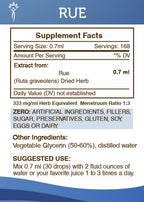 Secrets of the Tribe Rue Tincture Alcohol-Free Liquid Extract