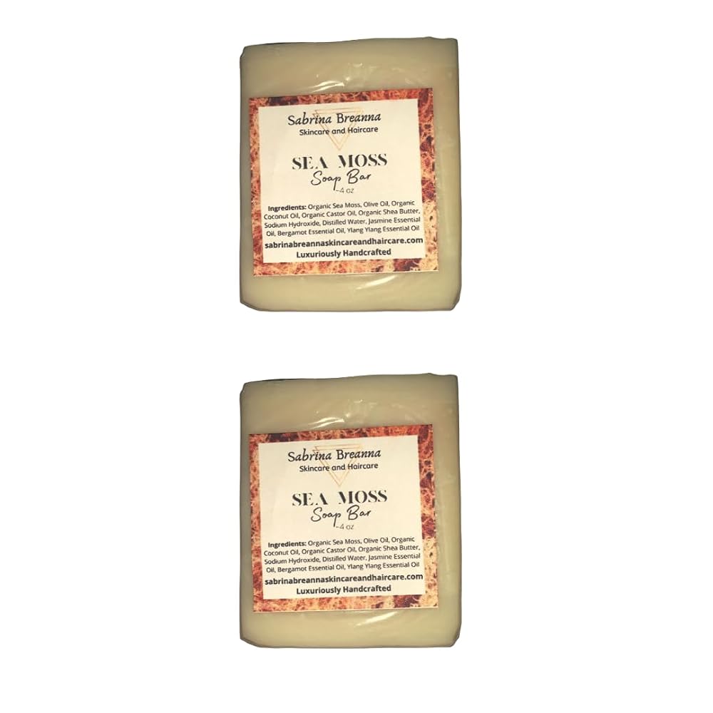 Sabrina Breanna Sea Moss Soap Bar for All Skin Types - 2 Bars