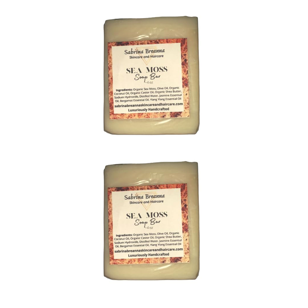Sabrina Breanna Sea Moss Soap Bar for All Skin Types - 2 Bars