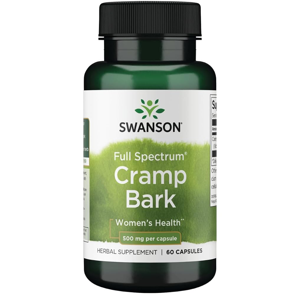 Swanson Full Spectrum Cramp Bark Herb 500 mg - 60 Capsules