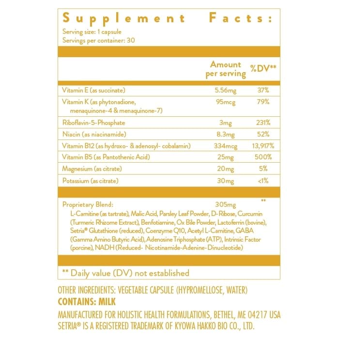 Holistic Health MitoForce Mitochondrial Support - 30 Capsules - image 3