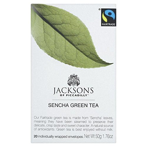 Jacksons of Piccadilly Sencha Green Tea - 20 Count