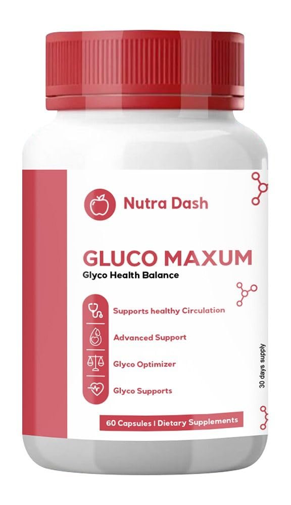 nutradash Gluco Maxum Supplement - 60 Capsules