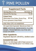 Secrets of the Tribe Pine Pollen Tincture Alcohol-Free Extract