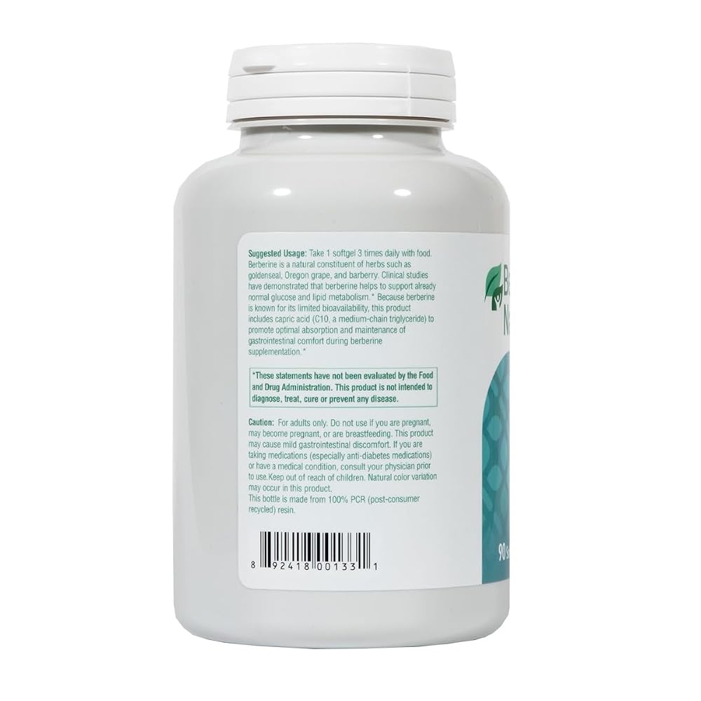 Best in Nature Berberine 400mg - 90 Softgels - image 3