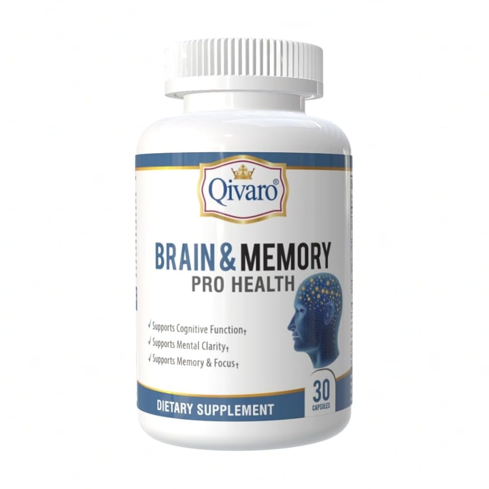 Qivaro Brain & Memory Pro Health Cognitive Support - 30 Capsules