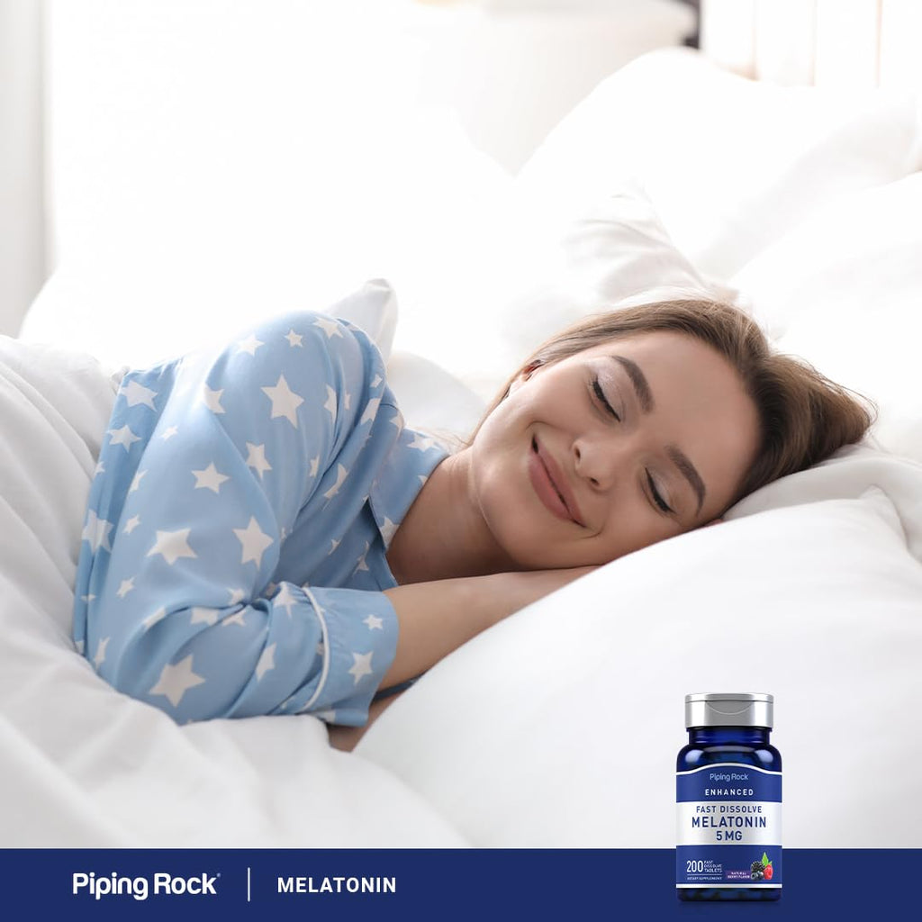Piping Rock Melatonin 5mg - 200 Tablets - image 6