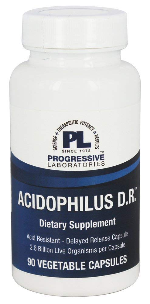 Progressive Laboratories Acidophilus D.R. Probiotic - 90 Vegetarian Capsules