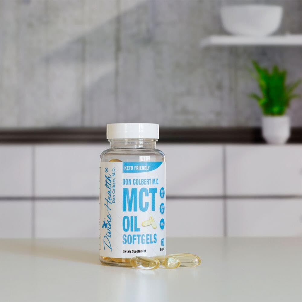 Divine Health Dr. Colbert MCT Oil 1000mg - 60 Softgels - image 2