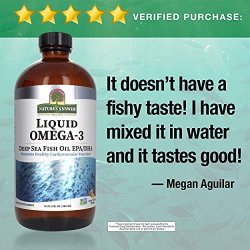 Nature's Answer Liquid Omega-3 Fish Oil EPA/DHA Cardiovascular Support - image 4