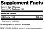 Terravita Elderberry Fruit 450 mg - 100 Capsules - image 3