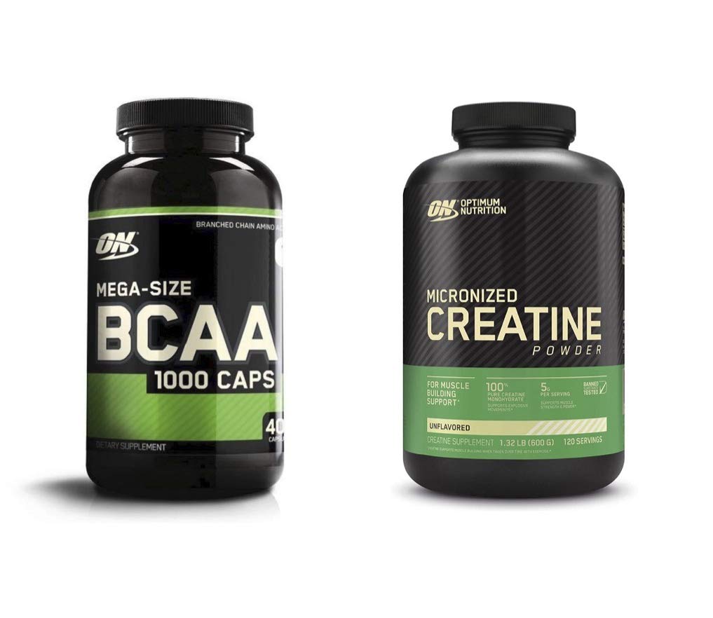 Optimum Nutrition BCAA Capsules with Creatine Monohydrate Bundle