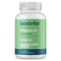 BESTVITE Vitamin D3 5000 IU - 365 Capsules