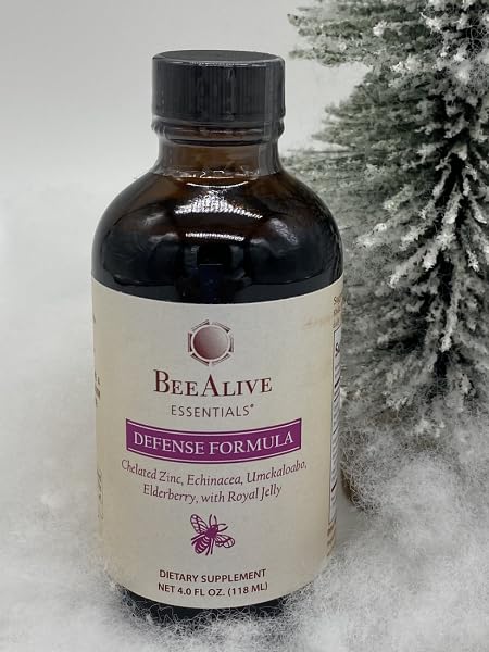 BeeAlive Defense Formula with Zinc, Echinacea & Elderberry - 4 Fl Oz - image 3