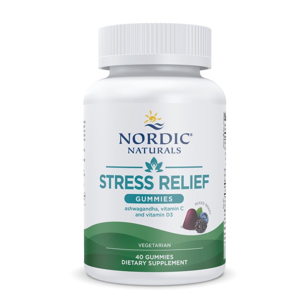 Nordic Naturals Stress Relief Gummies Mixed Berry - 40 Gummies