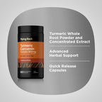 Piping Rock Turmeric Curcumin Supplement - 180 Capsules - image 4
