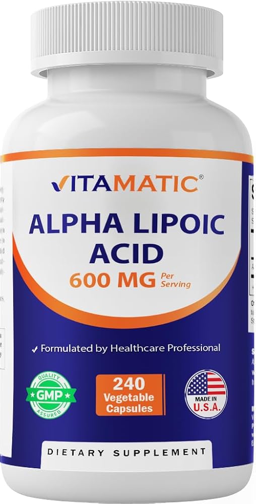 Vitamatic Alpha Lipoic Acid 600 mg - 240 Vegetarian Capsules