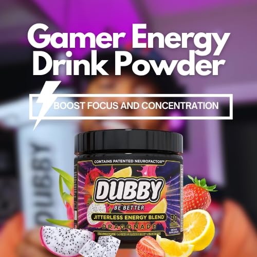 Dubby Sugar Free Energy Drink Powder Dragon Fruit Strawberry - 30 Servings - image 8