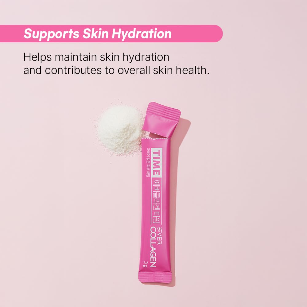 EVER COLLAGEN TIME Marine Collagen Peptides Powder Stick for Skin Hair Nails - image 7