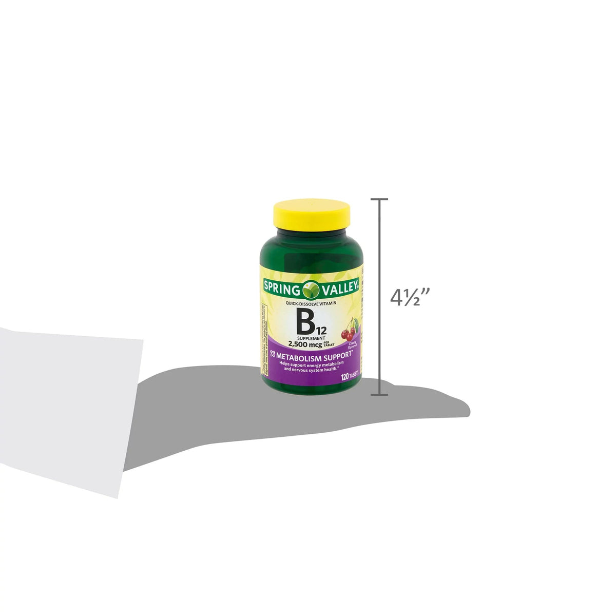 LUAL Spring Valley Vitamin B12 Quick-Dissolve Tablets 2500 mcg - 120 Tablets - image 5