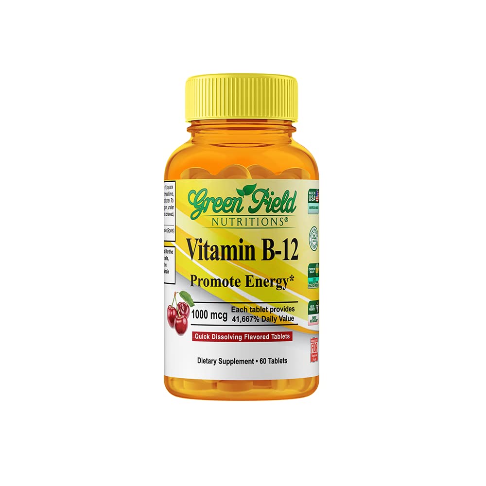 Green Field Nutritions Halal Vitamin B12 1000mcg - 60 Tablets