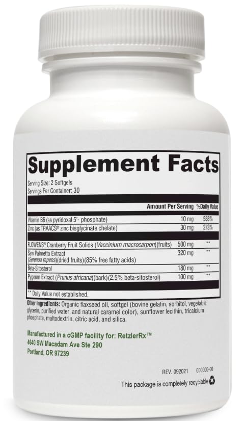 HormoneSynergy Synergy Prostate Plus Saw Palmetto - 60 Softgels - image 2