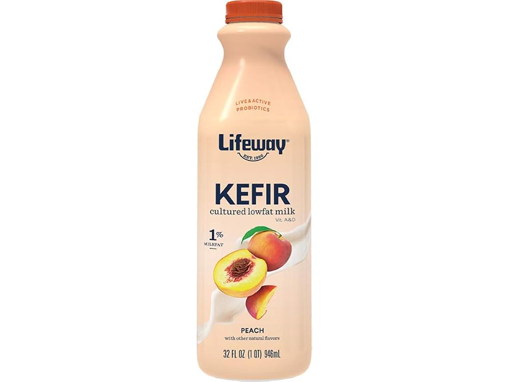 Lifeway Probiotic Low Fat Peach Kefir - 6 x 32 oz