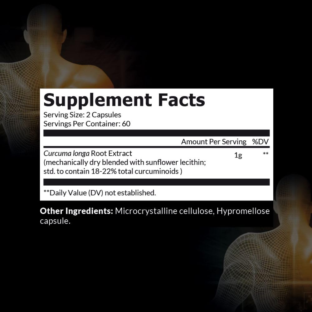 Intelligent Labs Curcumin Turmeric Extract 1000mg Joint Support - 120 Capsules - image 2