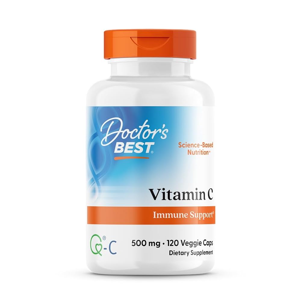 Doctor's BEST Vitamin C 500mg Immune Support - 120 Vegetarian Capsules