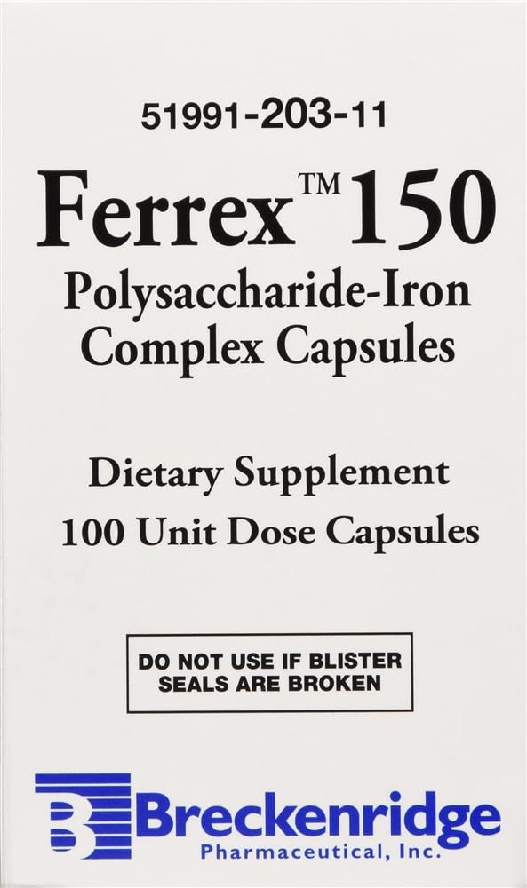 Choice One Ferrex 150 Polysaccharide Iron Complex - 100 Capsules