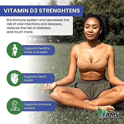 America Medic Extra Strength Vitamin D3 5000 IU (125 mcg) Softgels
