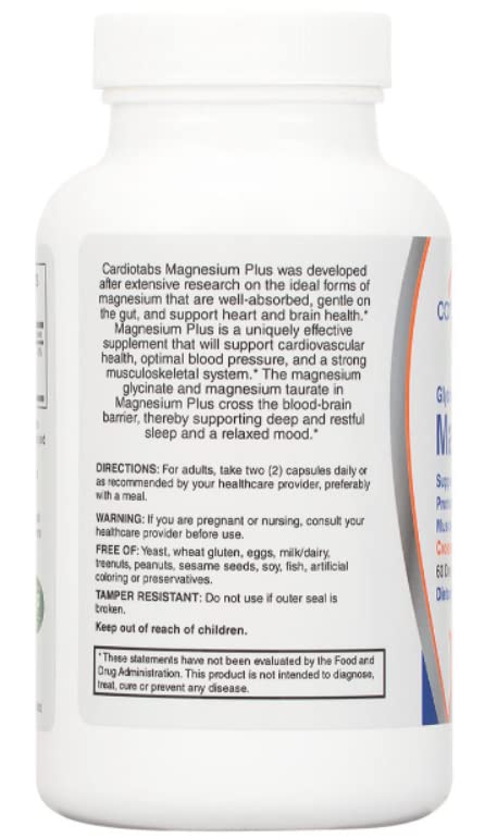 CardioTabs Magnesium Plus 200 mg - 120 Capsules - image 4