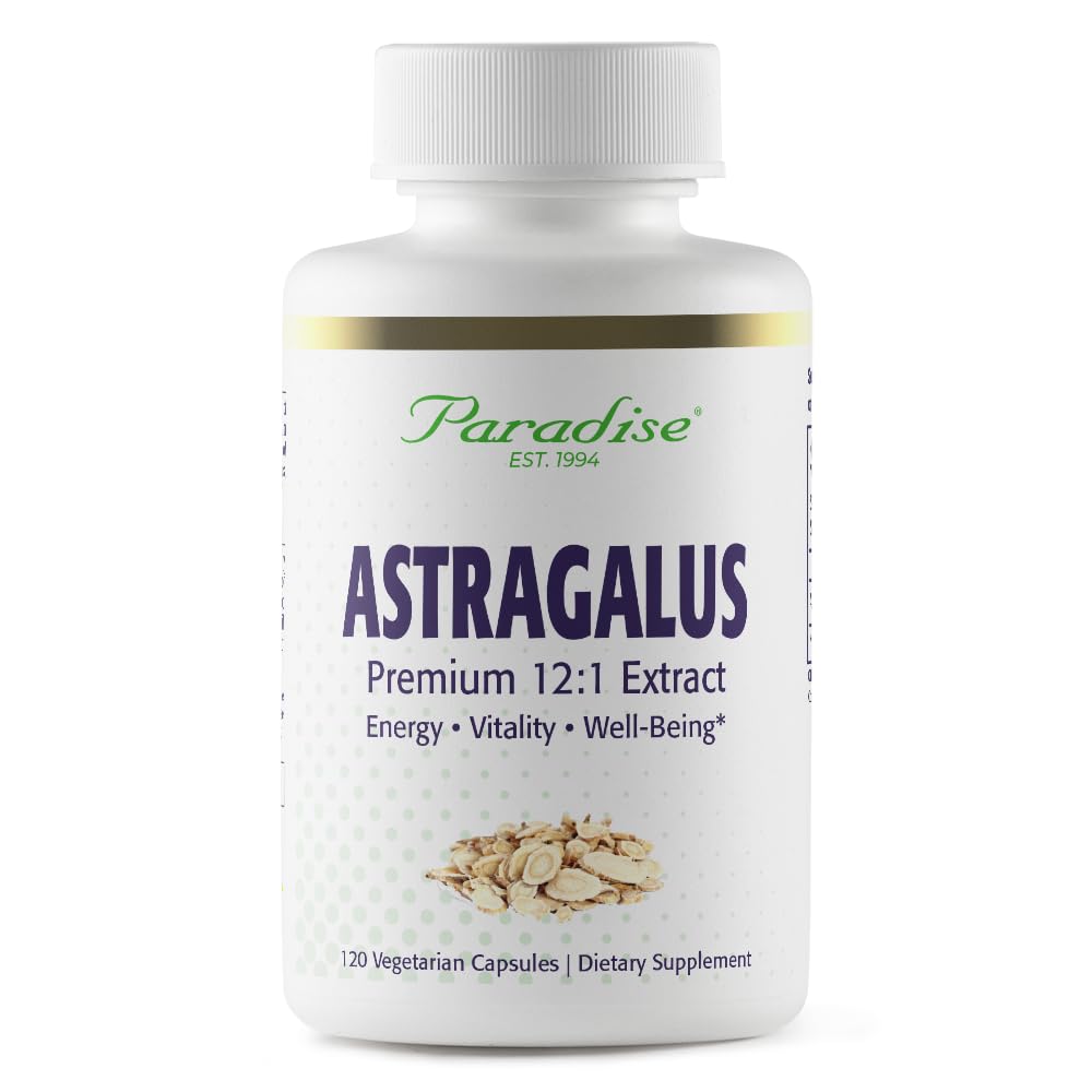 Paradise Herbs Astragalus Extract - 120 Vegetarian Capsules