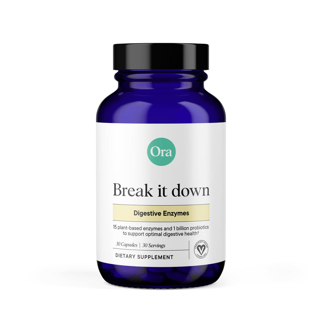 Ora Organic Multi-Enzyme Supplement with Probiotics - 30 Capsules