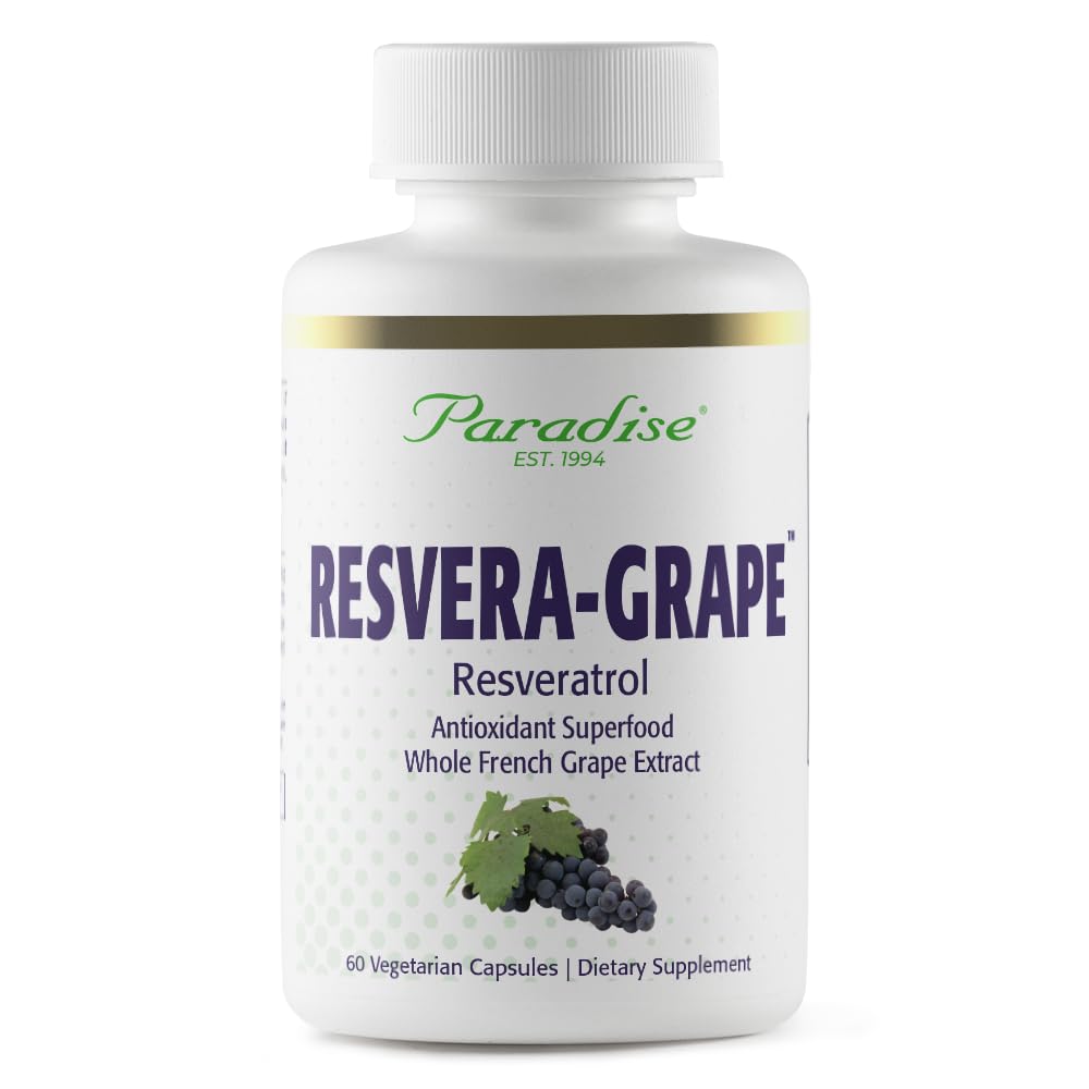 Paradise Herbs Resveragrape Resveratrol Polyphenols - 60 Capsules