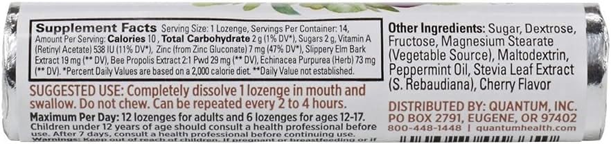 Quantum Research TheraZinc Echinacea Lozenges - 12 Pack - image 3