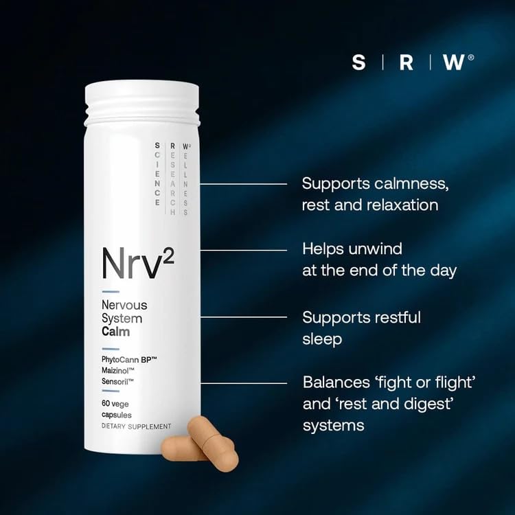 SRW Nrv² Calm Stress & Sleep Supplement - 60 Capsules - image 2