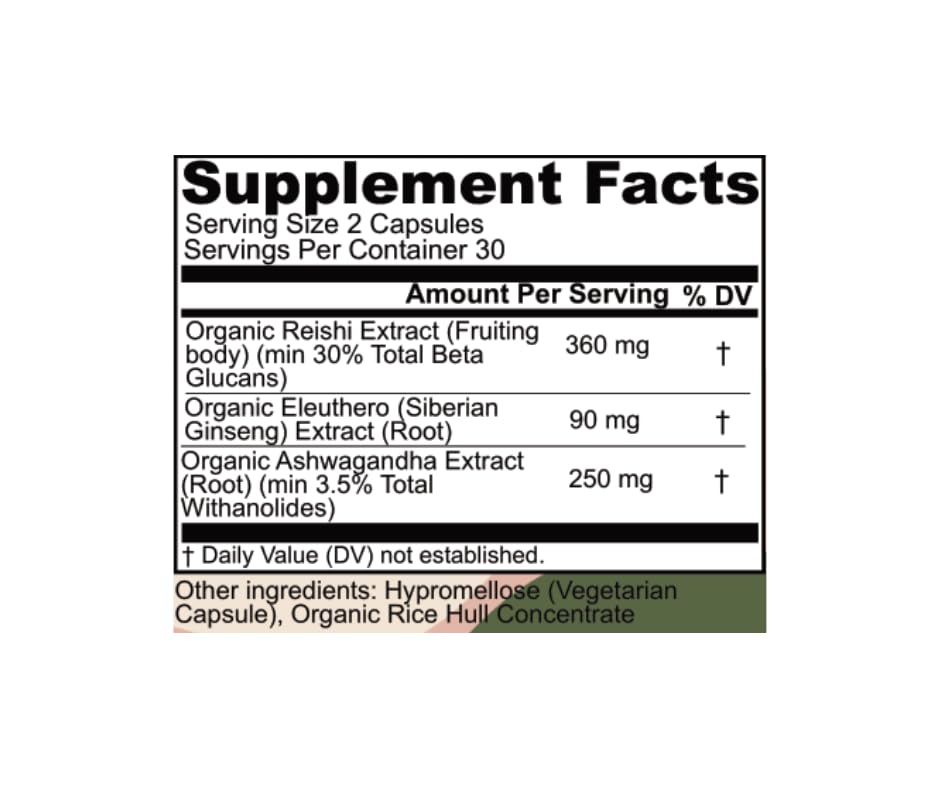 Peak + Valley Stress Relief Supplement with Adaptogens - 60 Capsules - image 4