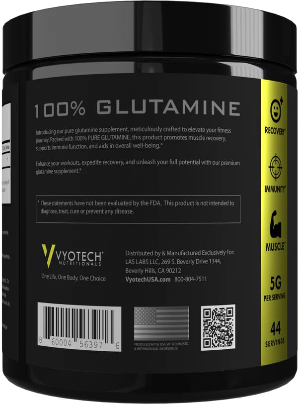 Vyotech Nutritionals Pure L-Glutamine Powder - 44 Servings - image 2