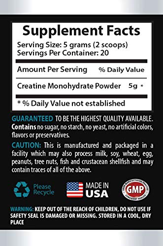 PRIVATE LABEL LLC Creatine Monohydrate Powder - 100G - image 2