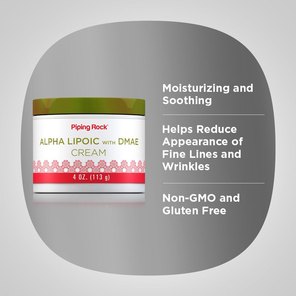 Piping Rock Alpha Lipoic Acid with DMAE Cream - 4 oz - image 4